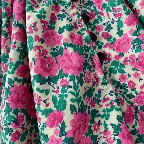 Goodnight Macaroon Penelope Rose Floral Tiered Dress Ruffle Skirt Detail Sz L - Picture 3 of 6